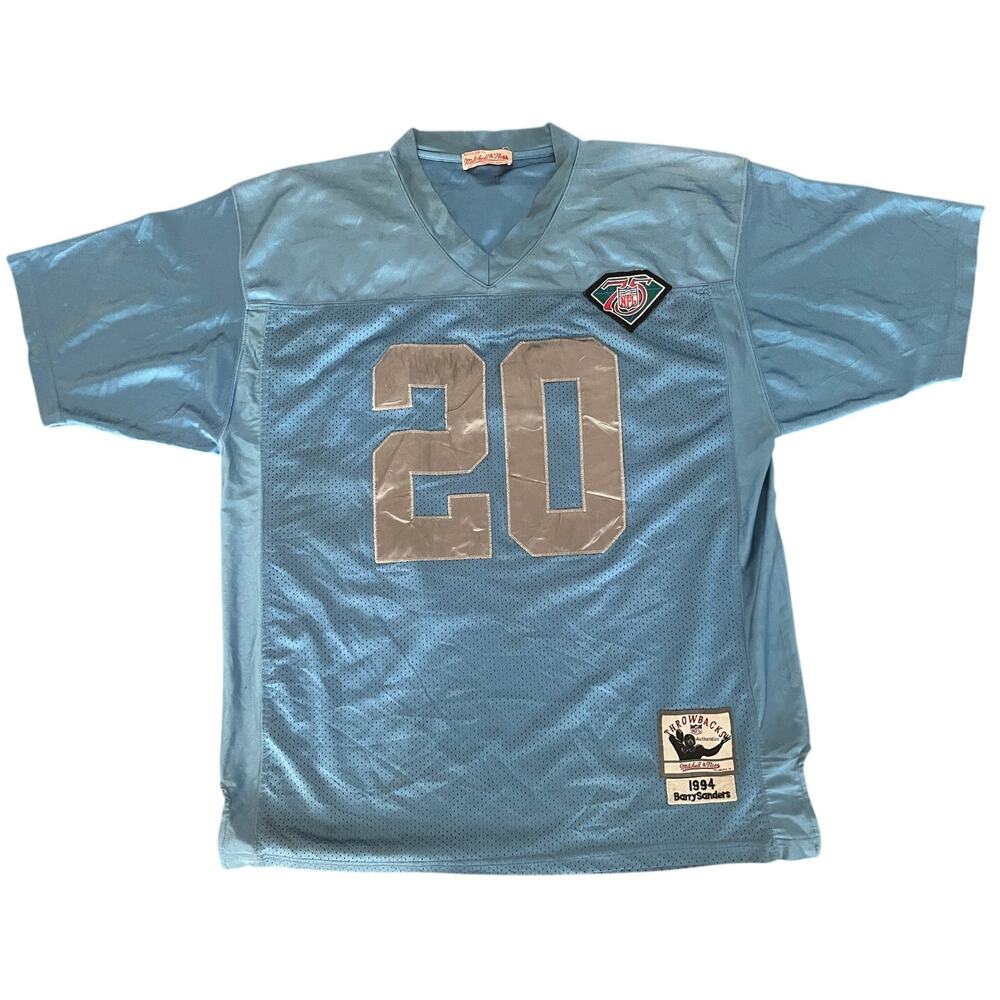 Mitchell‎ & Ness Barry Sanders Detroit Lions Jersey Size 52 XXL Stitched 1994